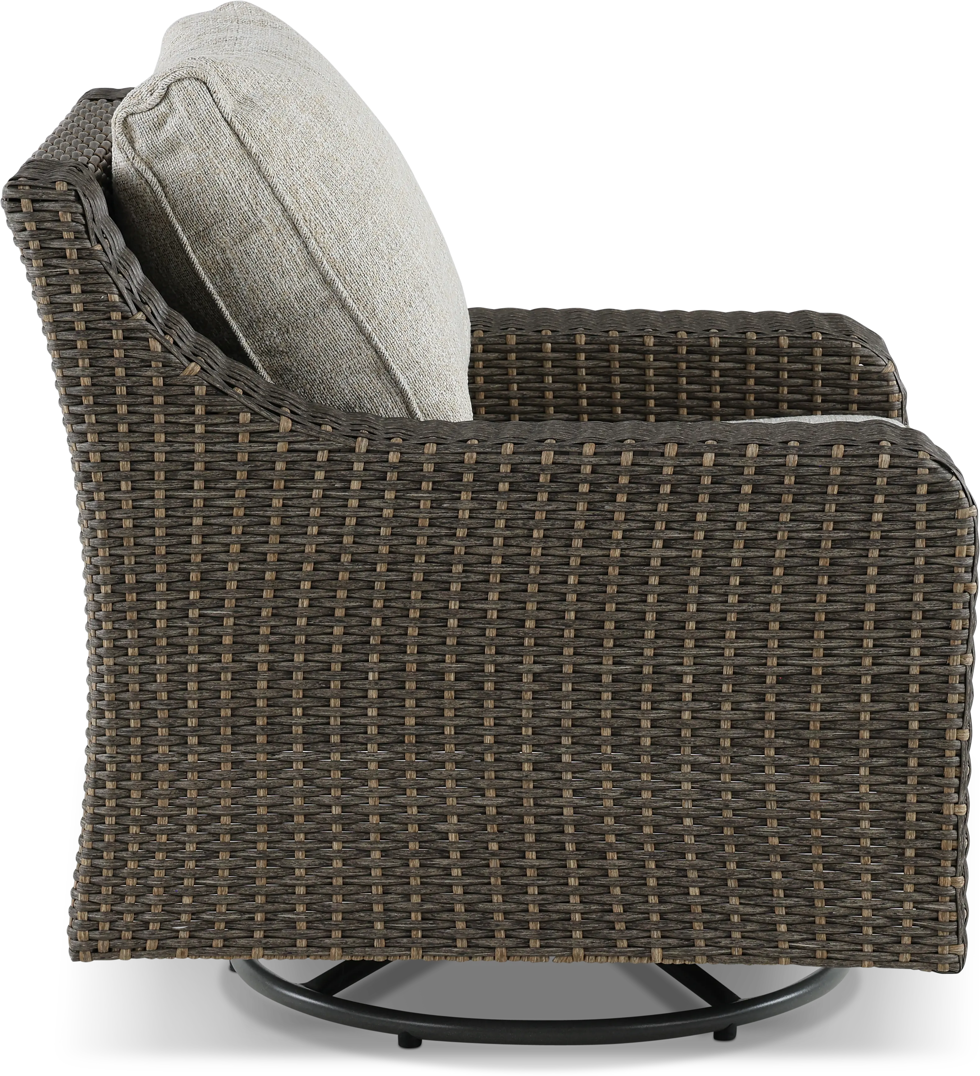 Lemans Beige Wicker Patio Chair-11