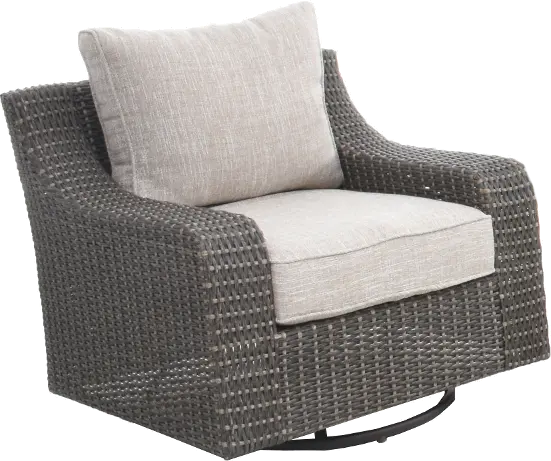 Lemans Beige Wicker Patio Chair-5