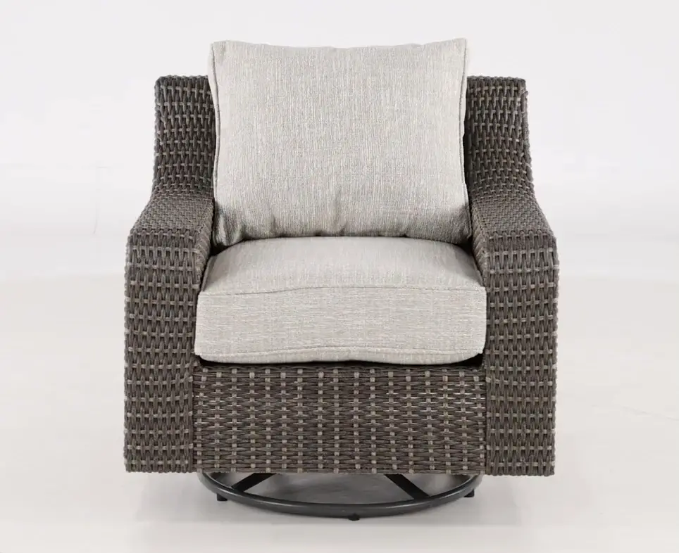 Lemans Beige Wicker Patio Chair-6