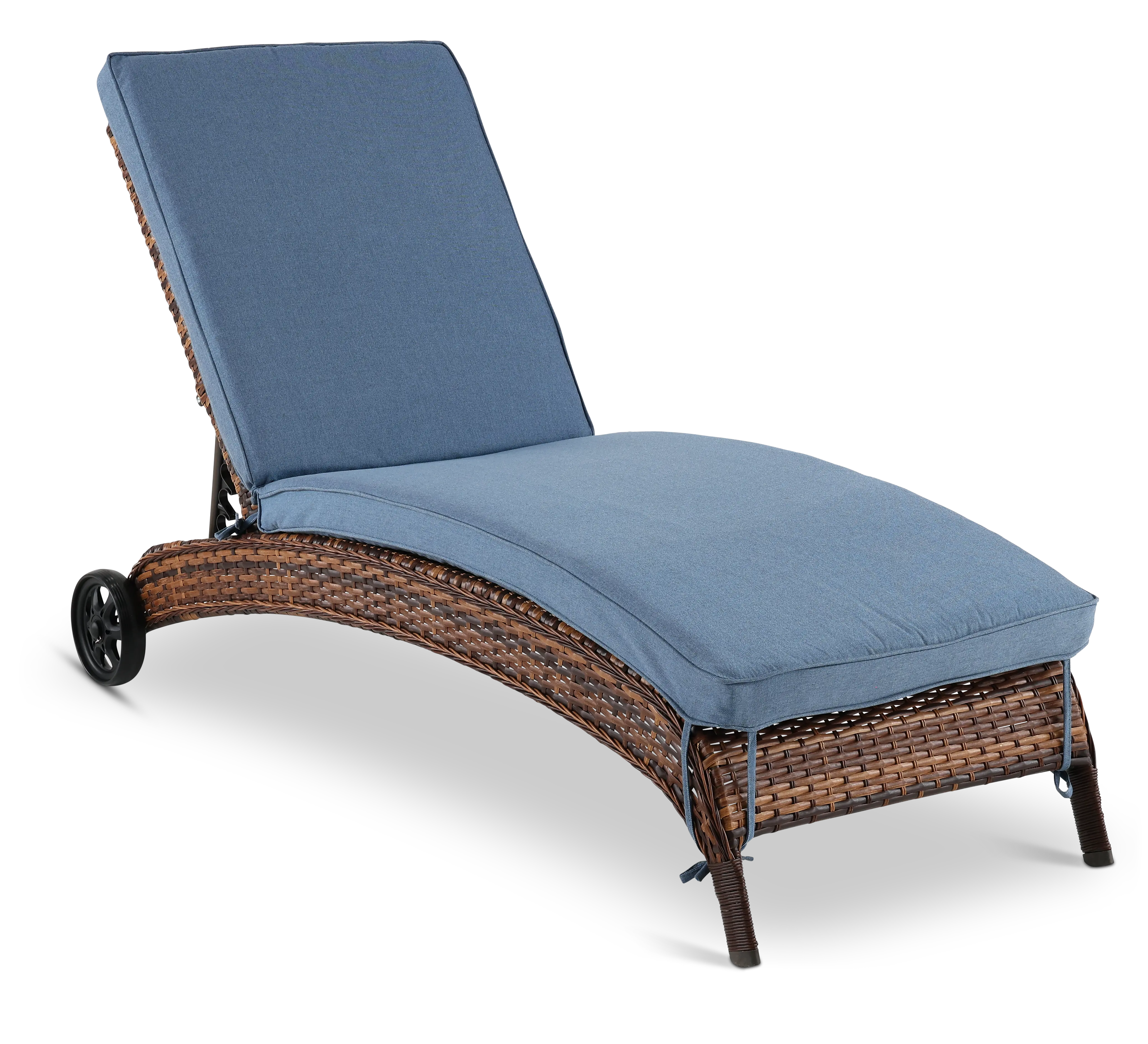 Appia Light Blue Patio Chaise Lounge-1
