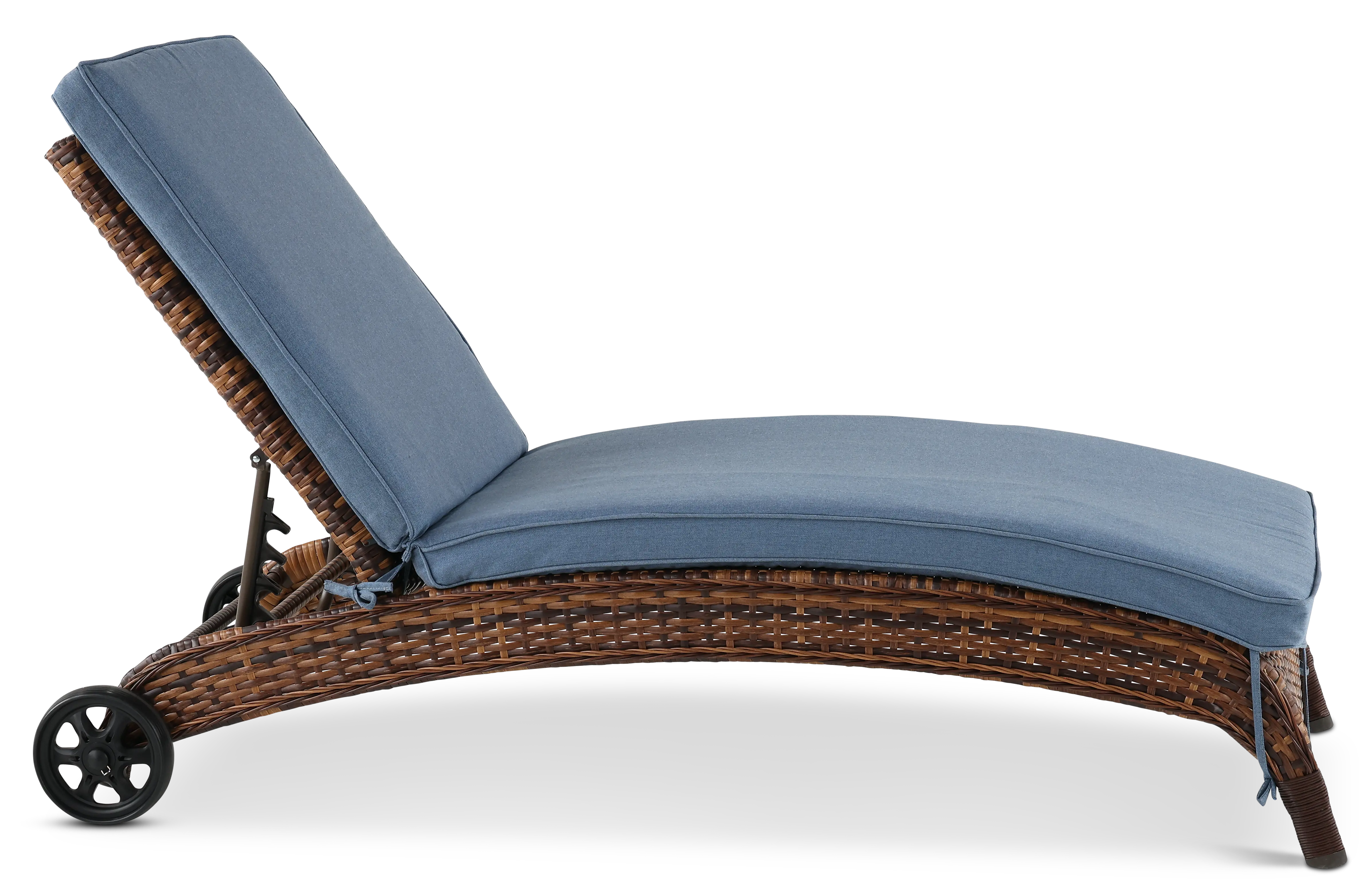 Appia Light Blue Patio Chaise Lounge-2