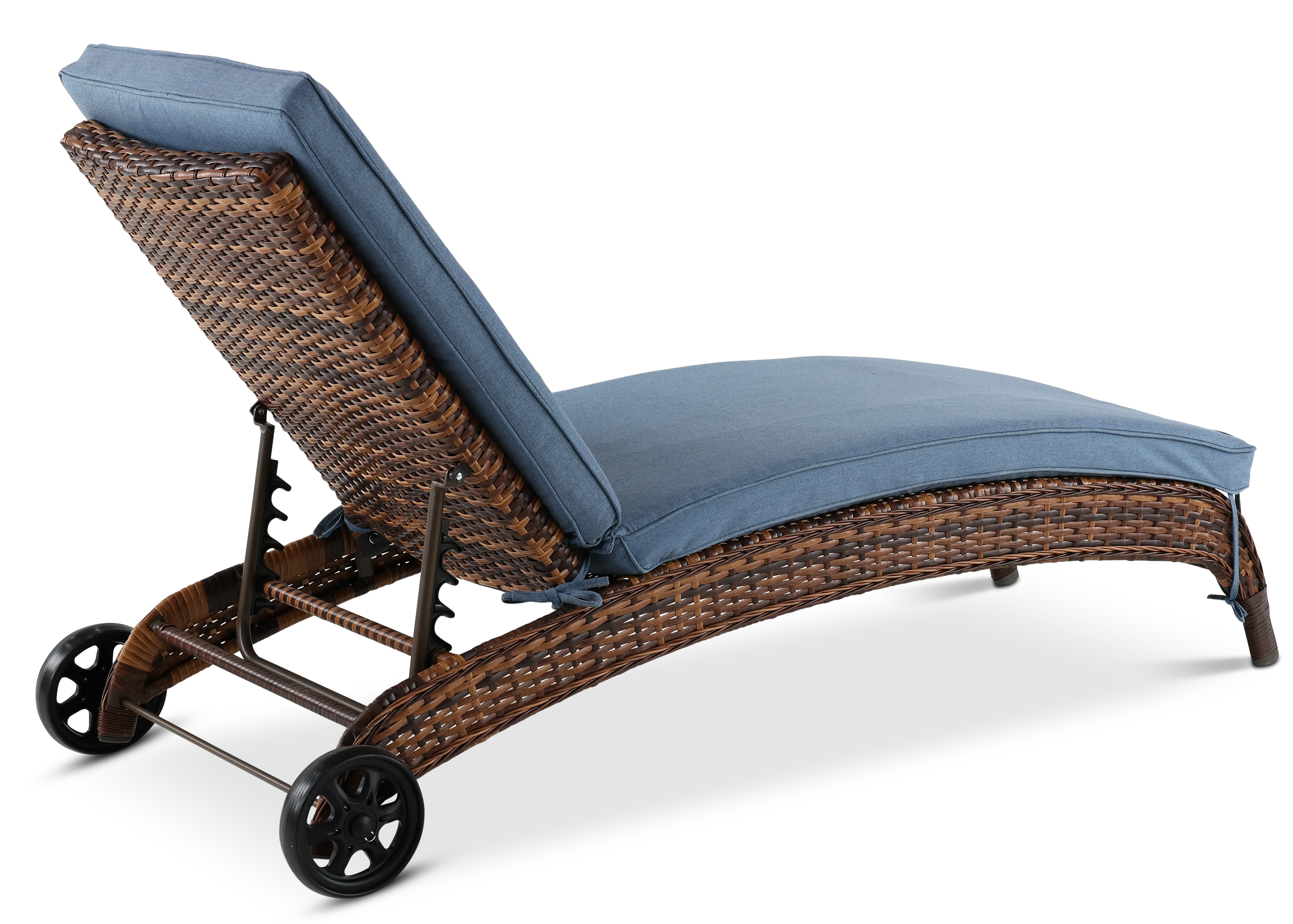Appia Light Blue Patio Chaise Lounge-6