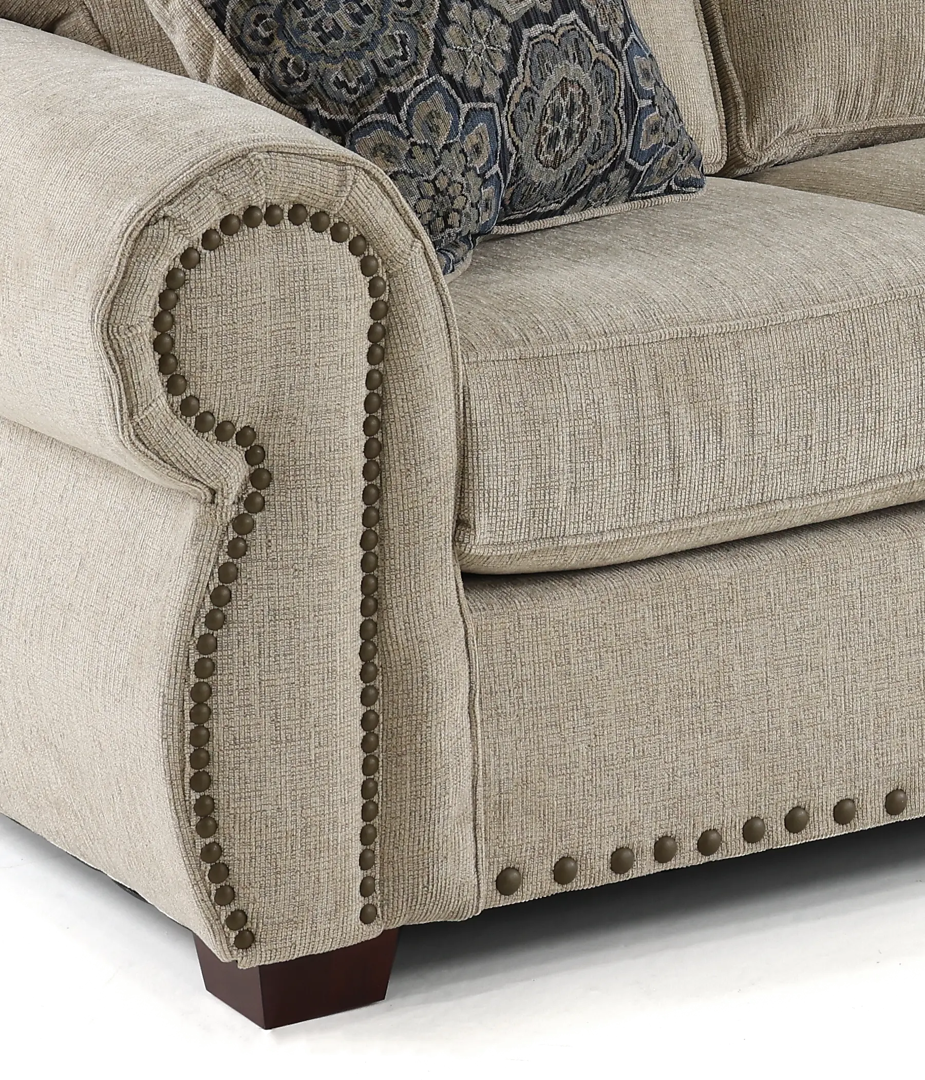 SOUSOF/DYSCAN Southport Canvas Tan Sofa-5