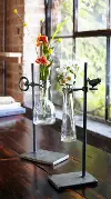 Assorted Glass Vase with Metal Stand