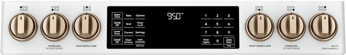 C2S950P4MW2 Cafe 7 cu ft Double Oven Dual Fuel Range - White-2