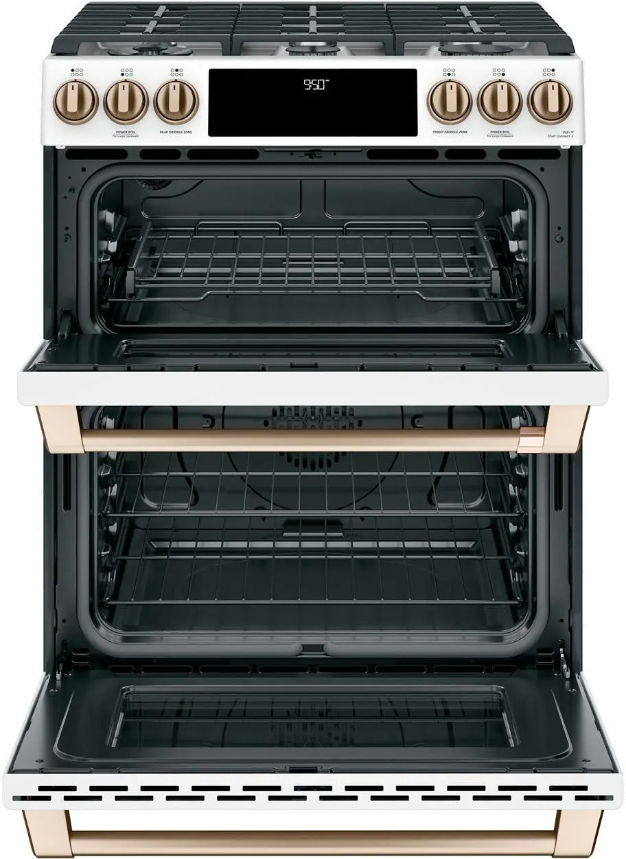 C2S950P4MW2 Cafe 7 cu ft Double Oven Dual Fuel Range - White-4