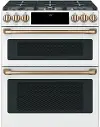 CGS750P4MW2 Cafe 7 Cu Ft Double Oven Gas Range - White