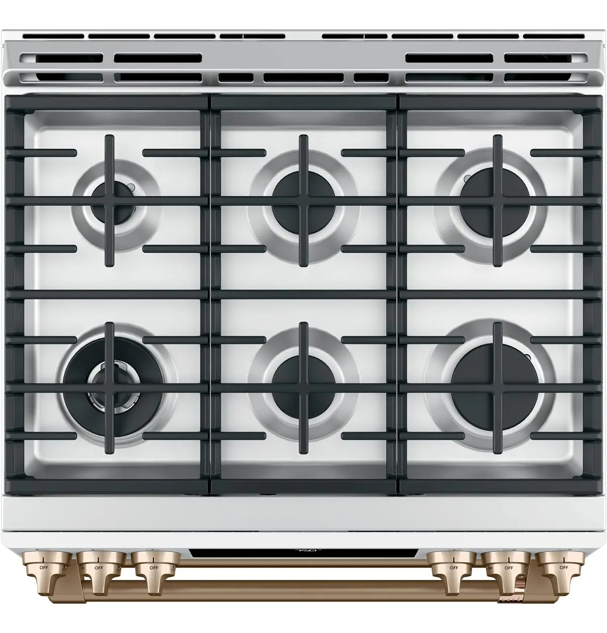 CGS750P4MW2 Cafe 7 Cu Ft Double Oven Gas Range - White-4