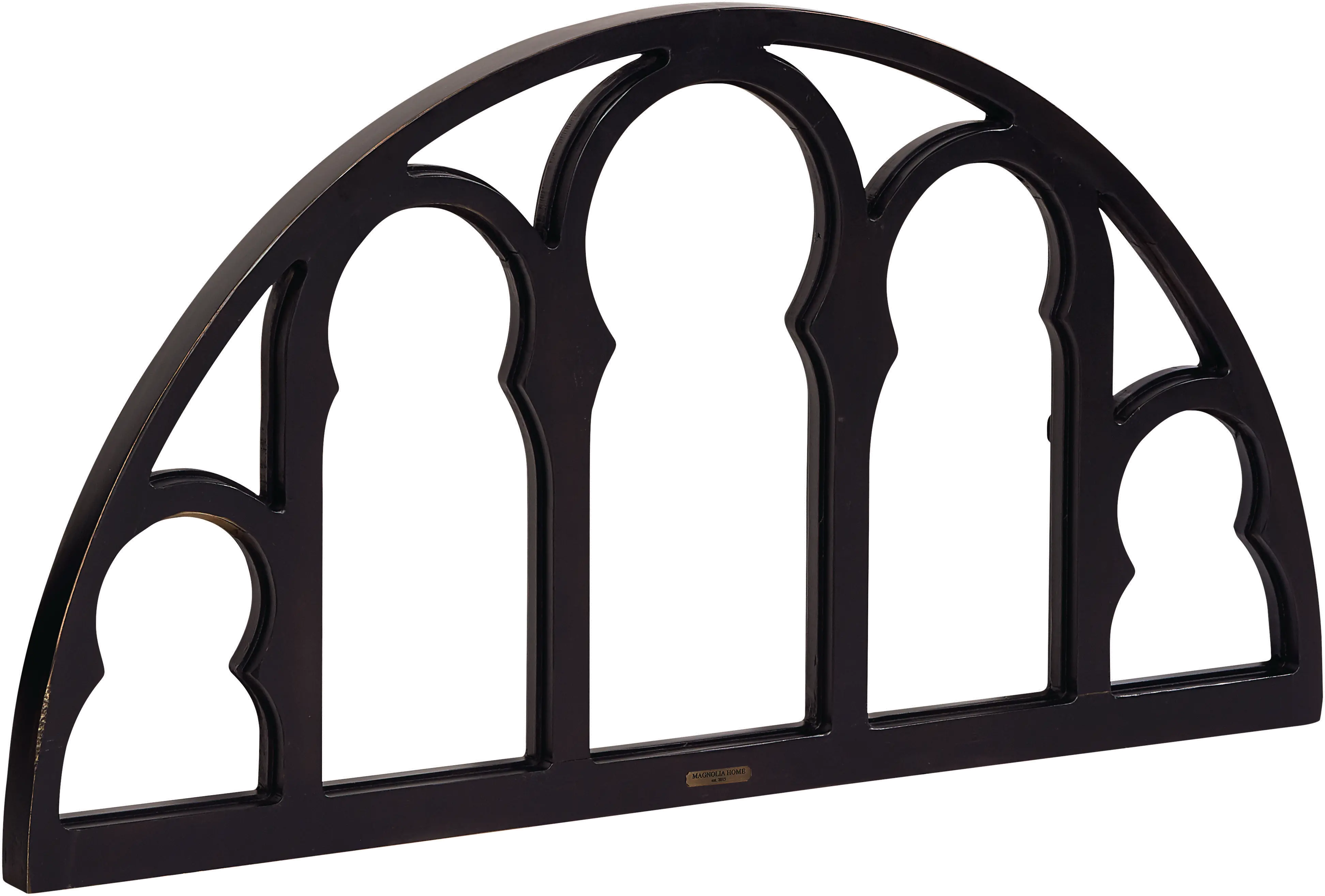 8031415DB Magnolia Home Furniture Black Semi-Circle Window Wall Pane-1