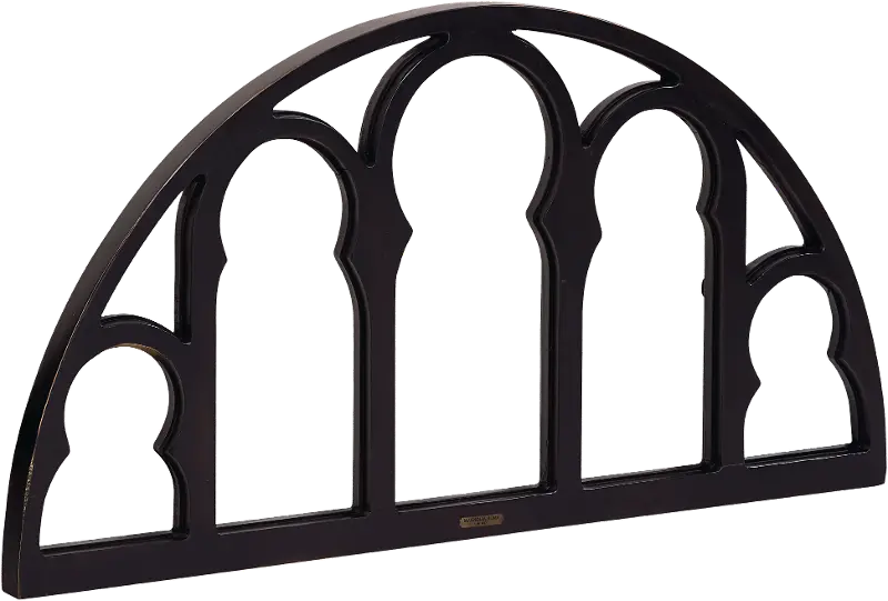 Magnolia Home Furniture Black Semi-Circle Window Wall Pane