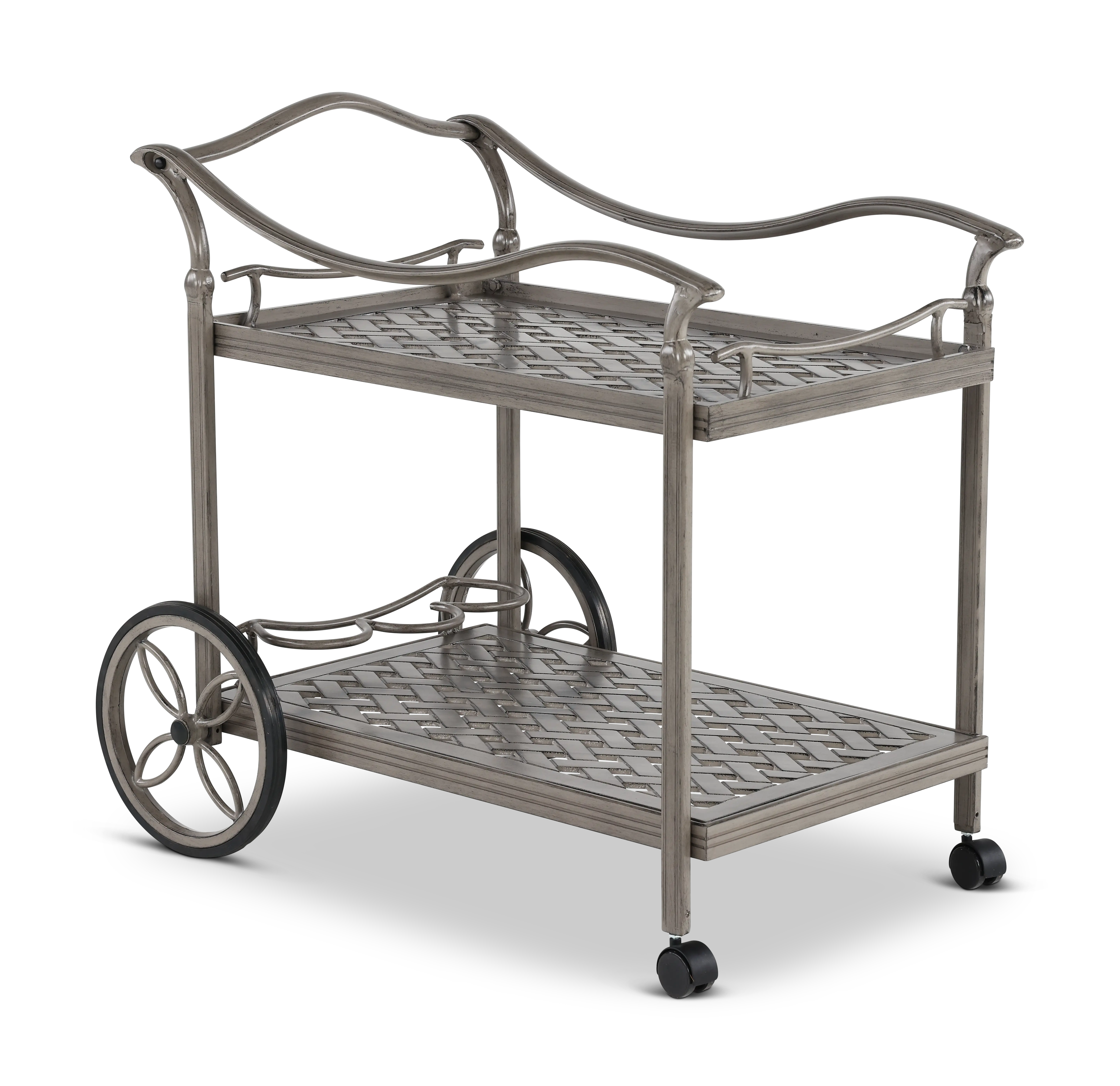 Macan Gray Patio Tea Cart-1