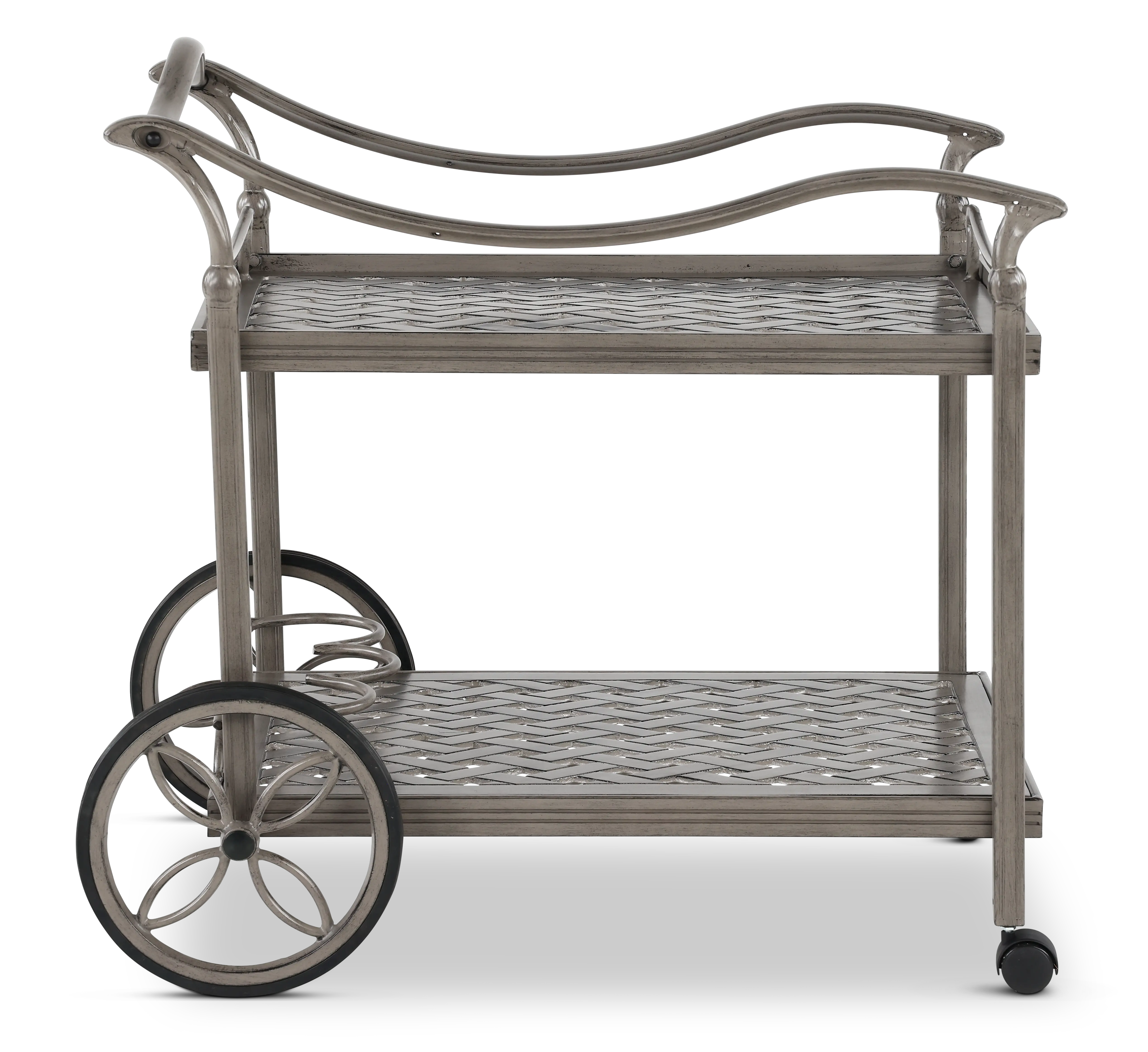 Macan Gray Patio Tea Cart-4