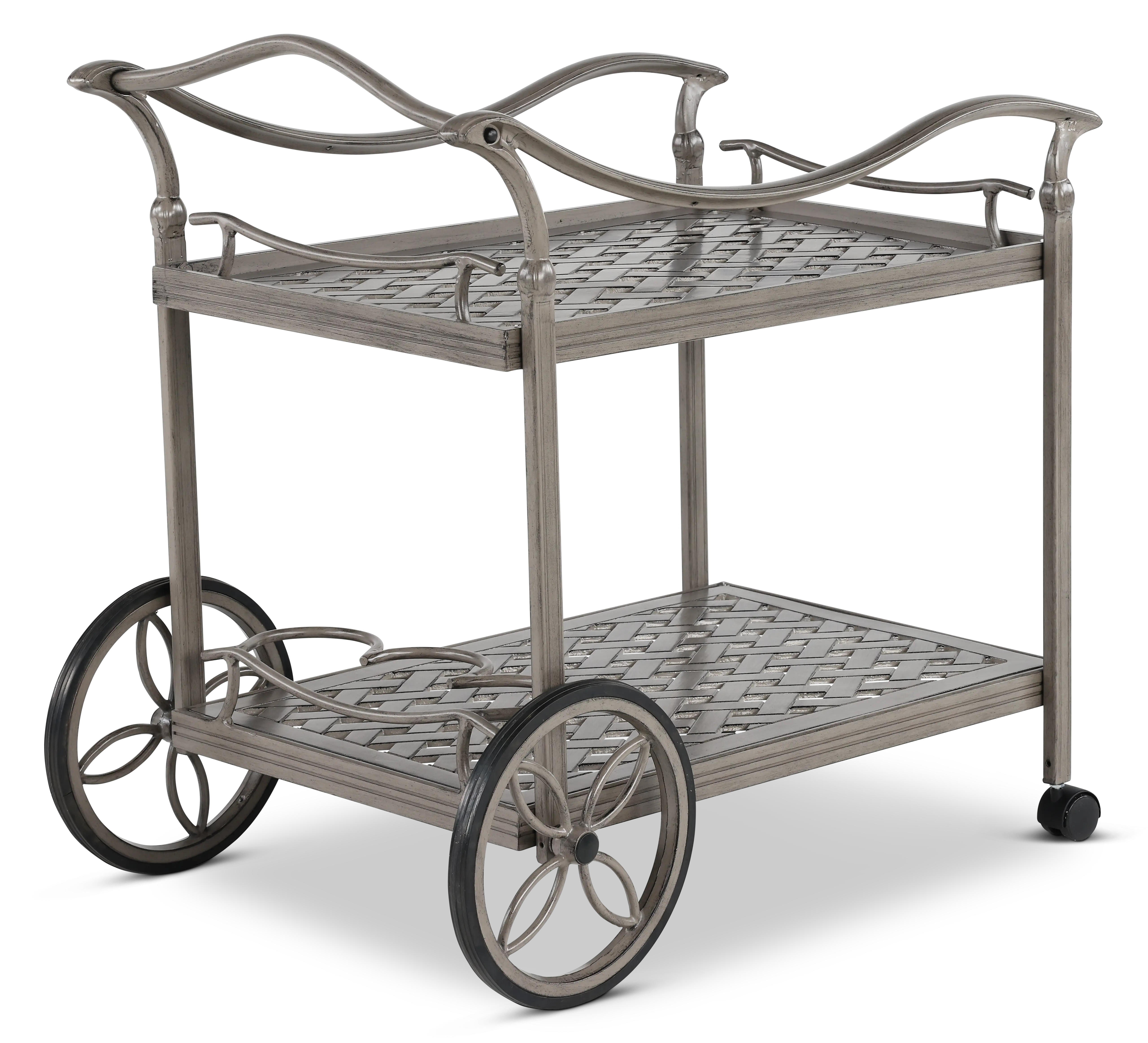 Macan Gray Patio Tea Cart-7