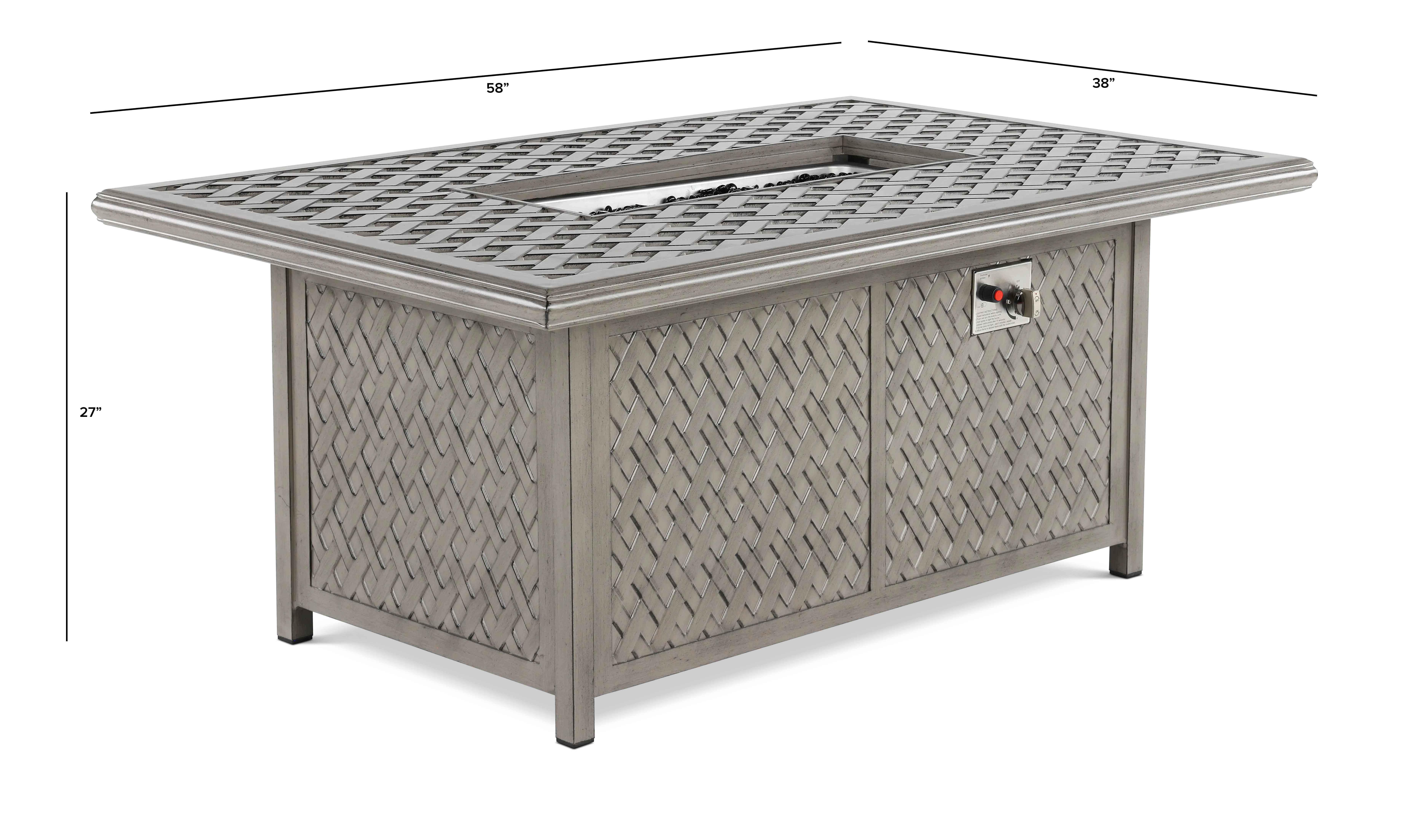 Macan Gray Patio Fire Pit Table-3