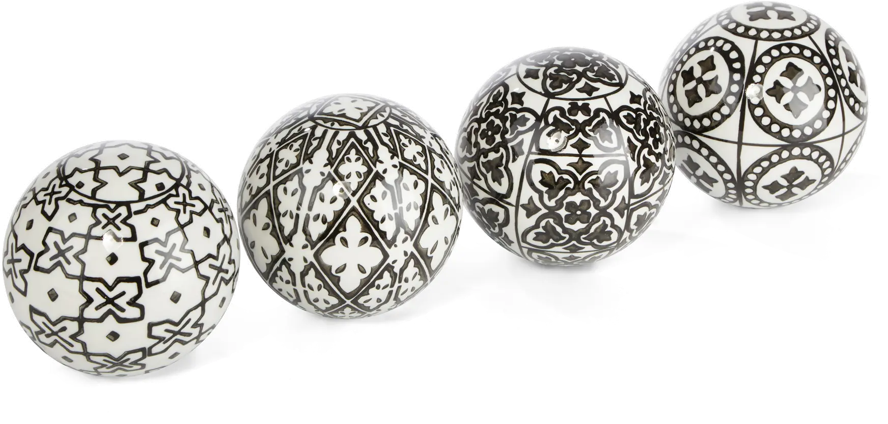 Assorted Black and White Deco Sphere-1