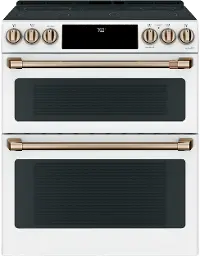 CES750P4MW2 Cafe 6.7 cu ft Double Oven Electric Smart Range - White