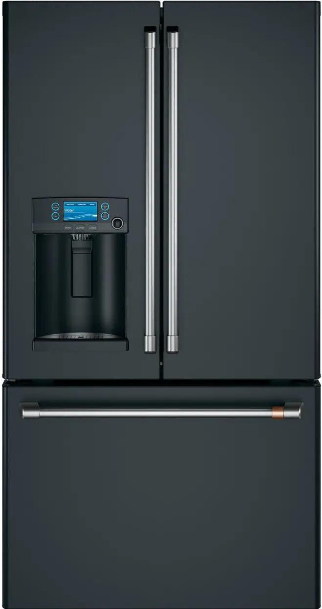 CYE22TP3MD1 Cafe 22.2 cu ft French Door Refrigerator - Counter Depth Matte Black-2