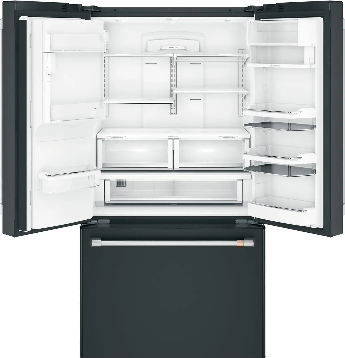 CYE22TP3MD1 Cafe 22.2 cu ft French Door Refrigerator - Counter Depth Matte Black-5