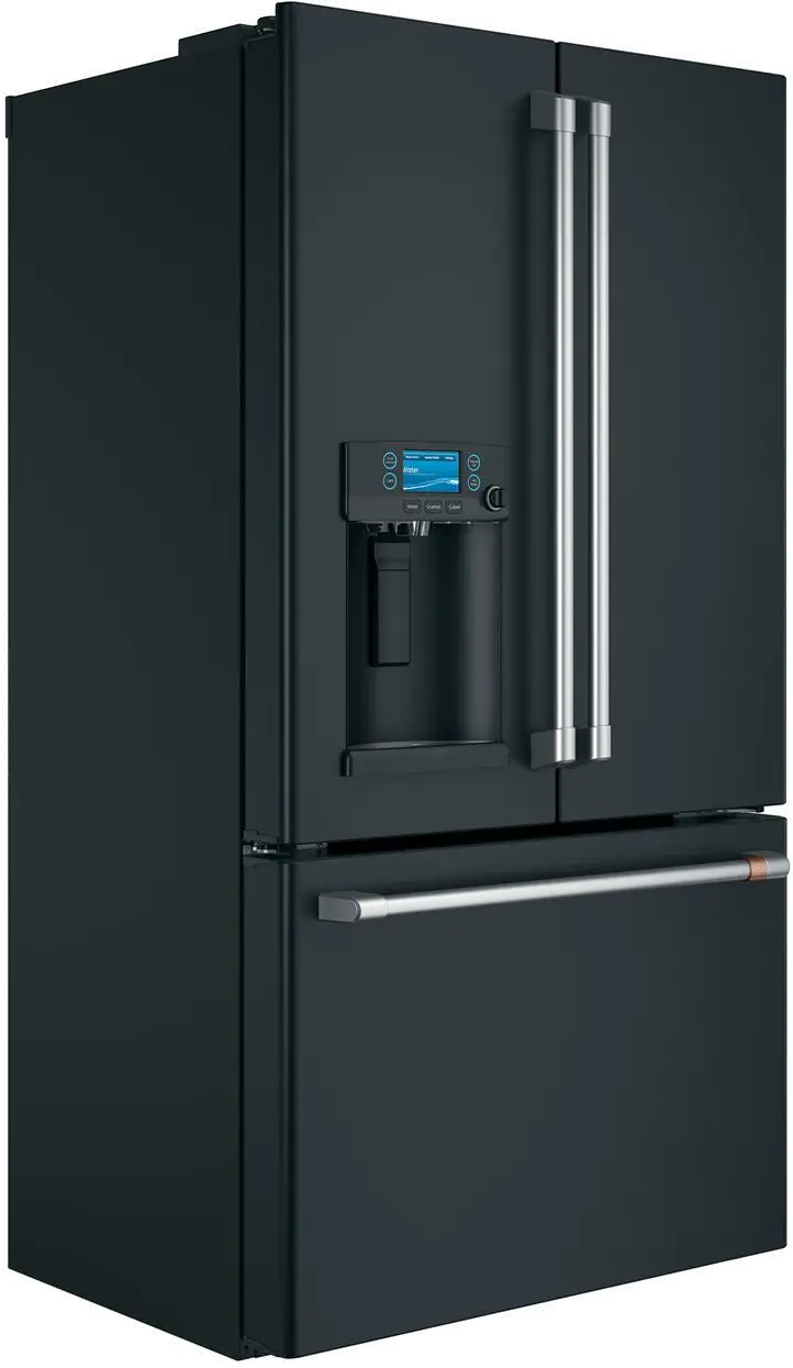 CYE22TP3MD1 Cafe 22.2 cu ft French Door Refrigerator - Counter Depth Matte Black-1