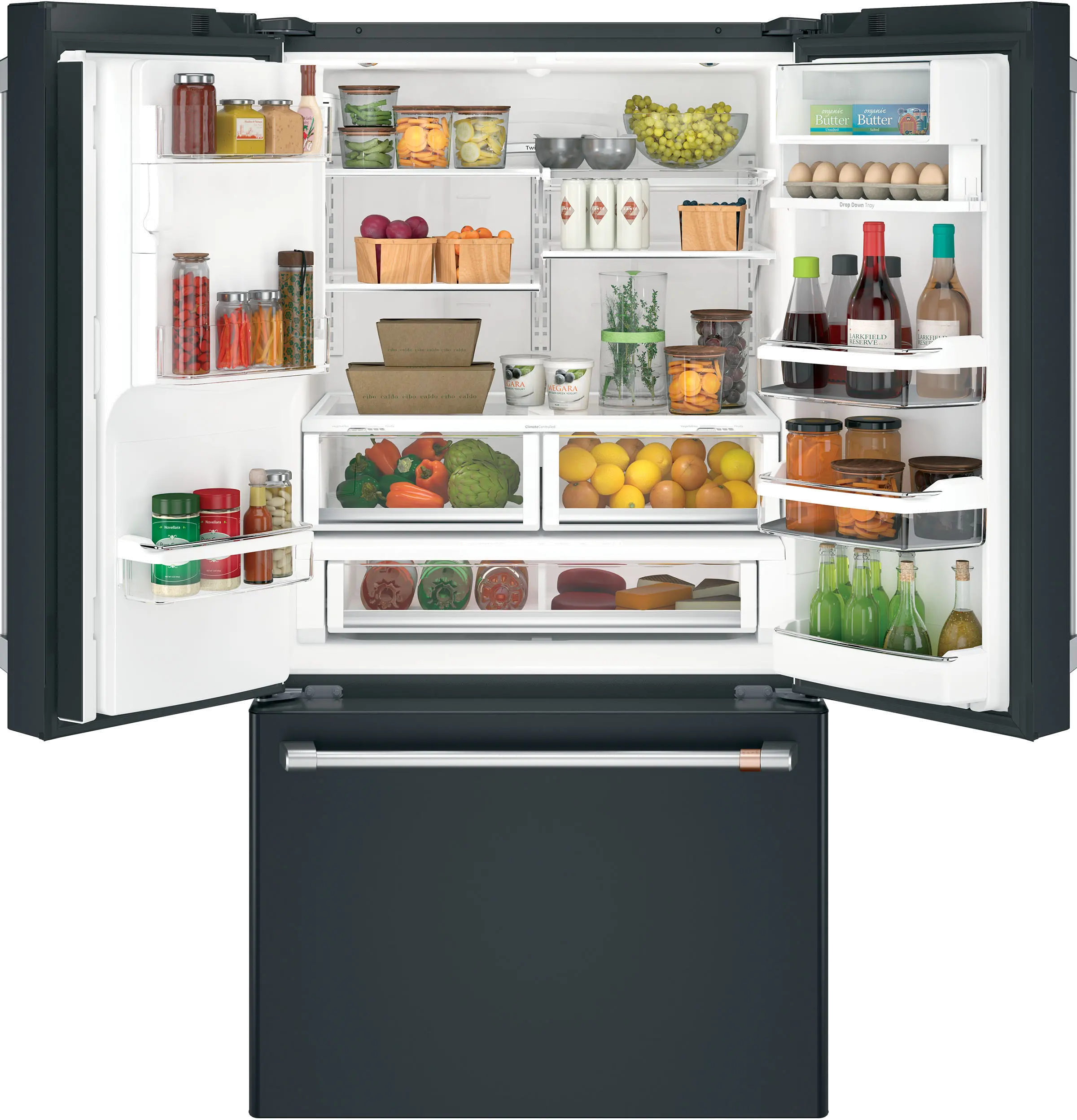 CFE28TP3MD1 Cafe 27.8 cu ft French Door Refrigerator - Matte Black-1