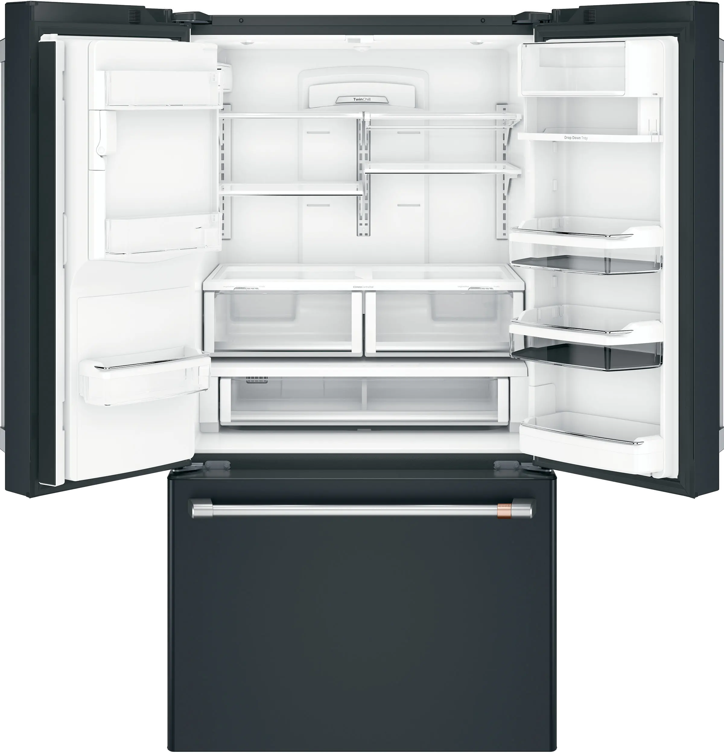 CFE28TP3MD1 Cafe 27.8 cu ft French Door Refrigerator - Matte Black-3