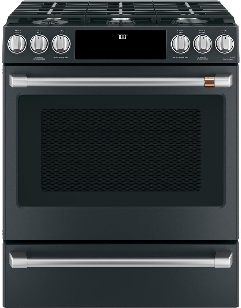 Cafe 5.6 cu ft Gas Range - Black Matte
