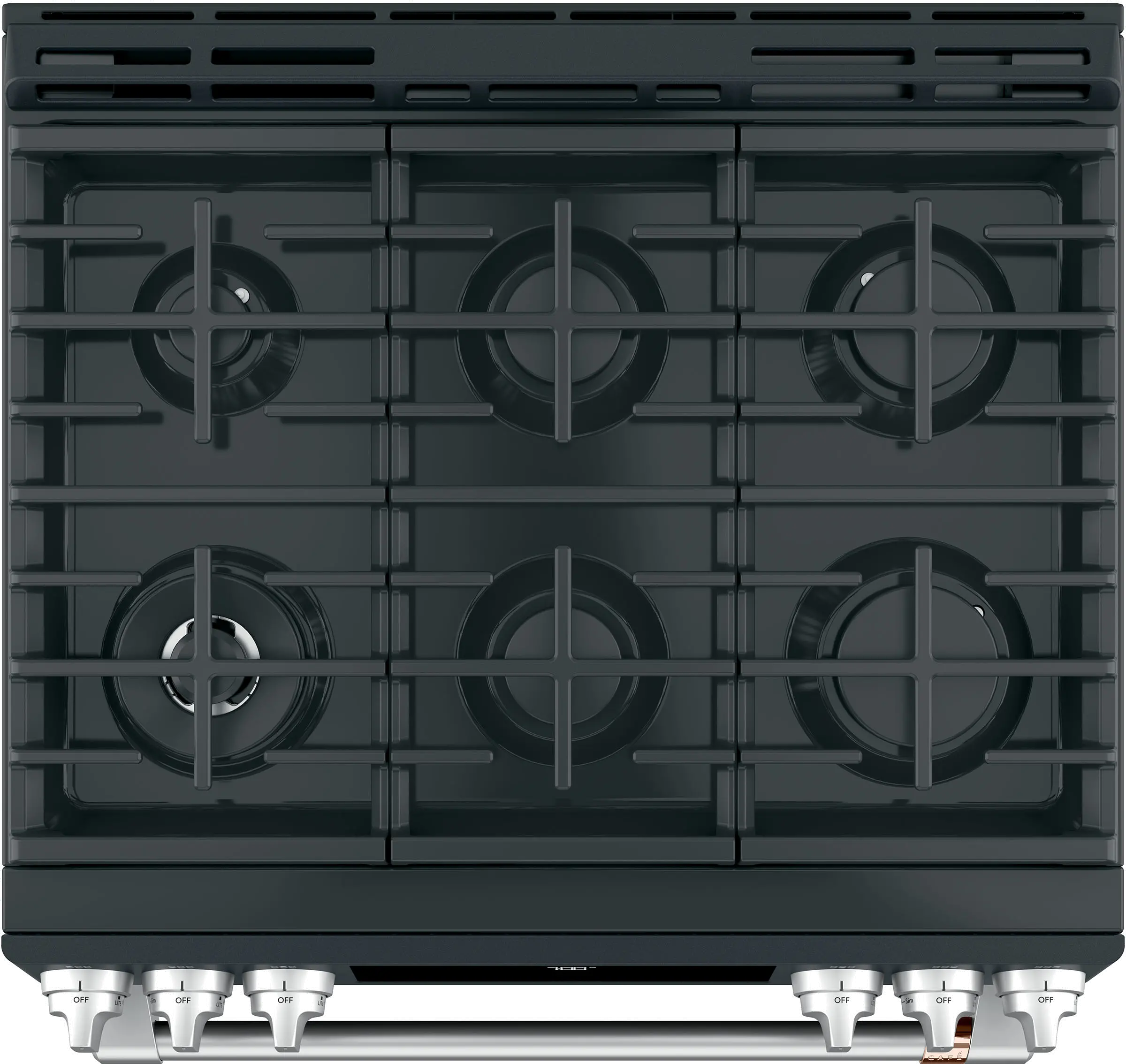 CGS700P3MD1 Cafe 5.6 cu ft Gas Range - Black Matte-3