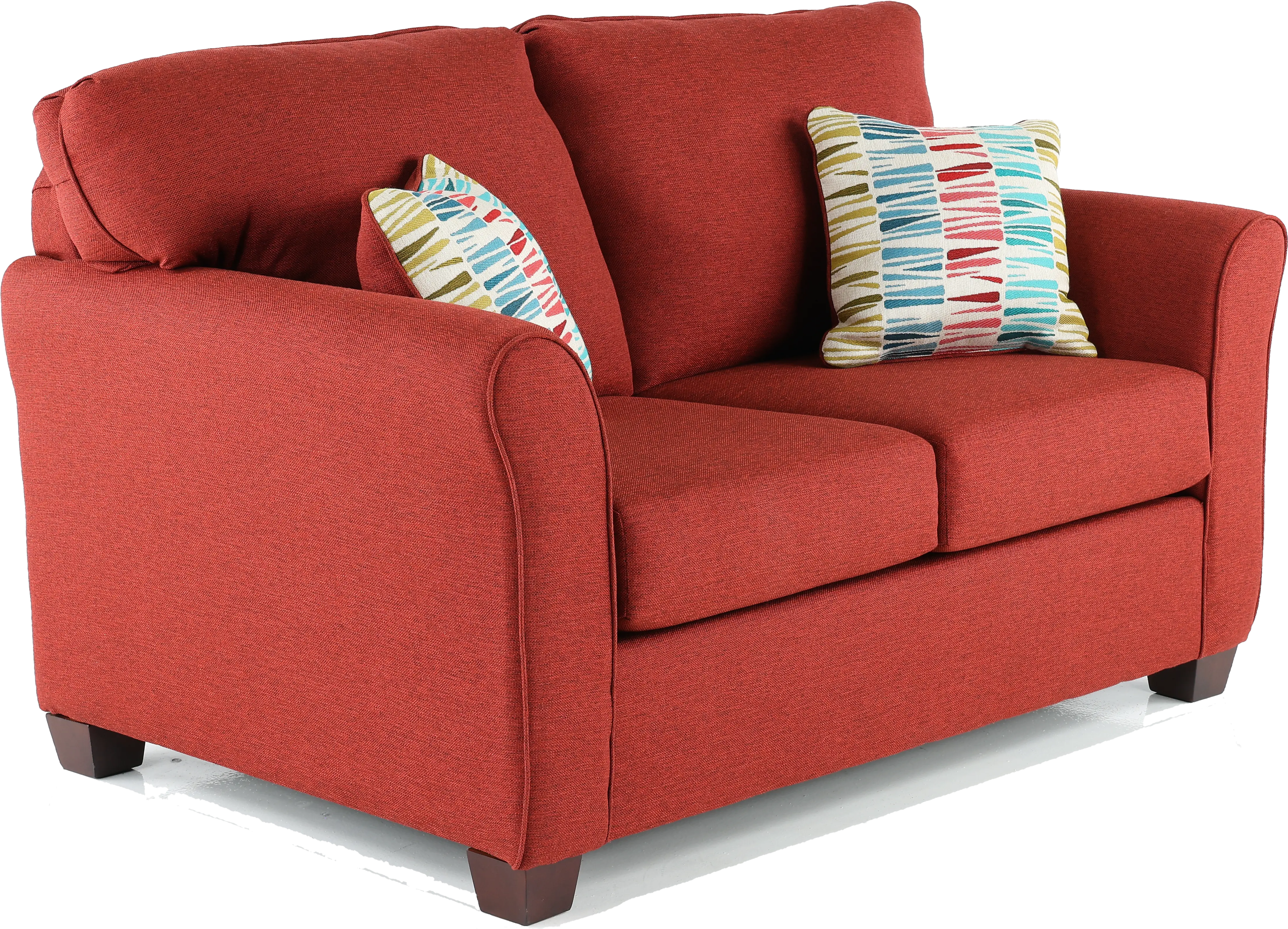 WALLOV Wall St. Red Loveseat-3