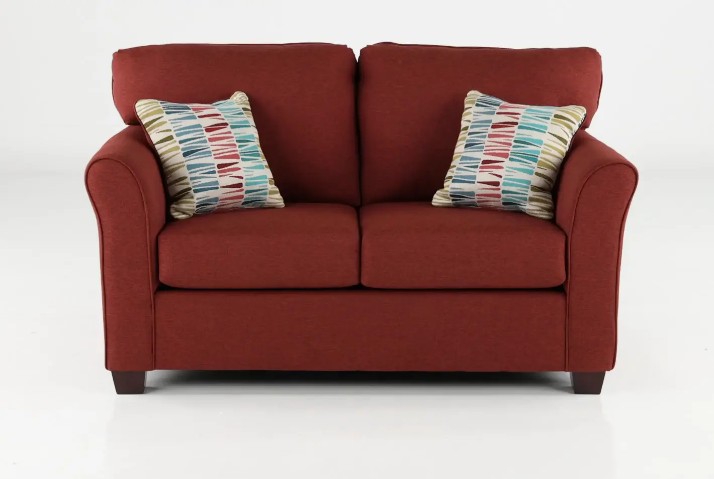 WALLOV Wall St. Red Loveseat-9
