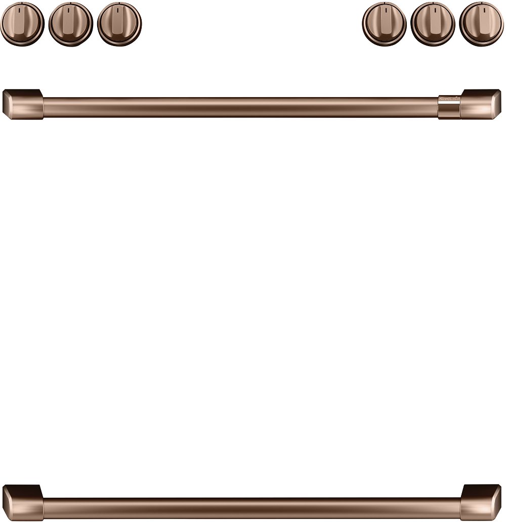 Cafe Handle and Knob Set - Brushed Copper