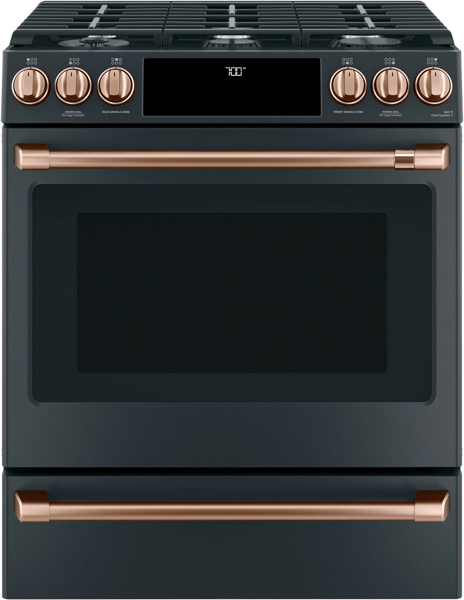 CXFCGHKPMCU Cafe Handle and Knob Set - Brushed Copper-2