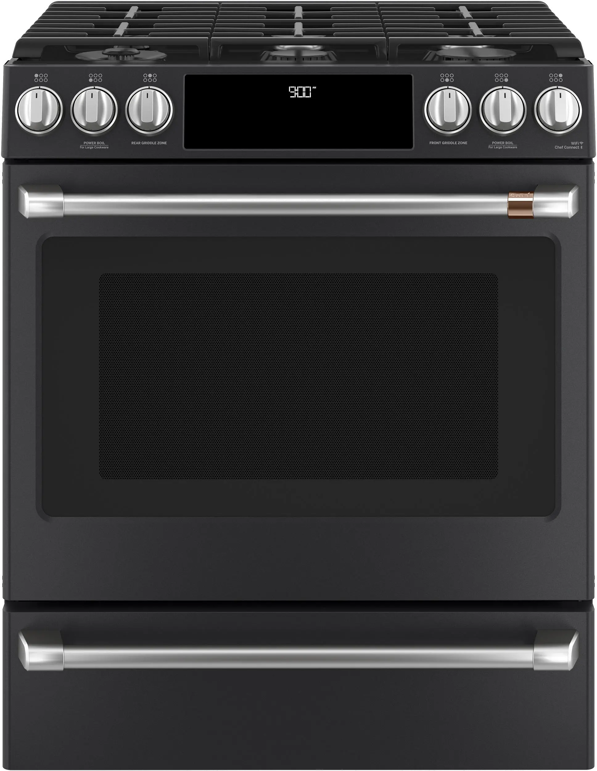 CXFCGHKPMSS Cafe Gas Range 2 Handle and 6 Knob Kit in Brushed Stainless Steel-2