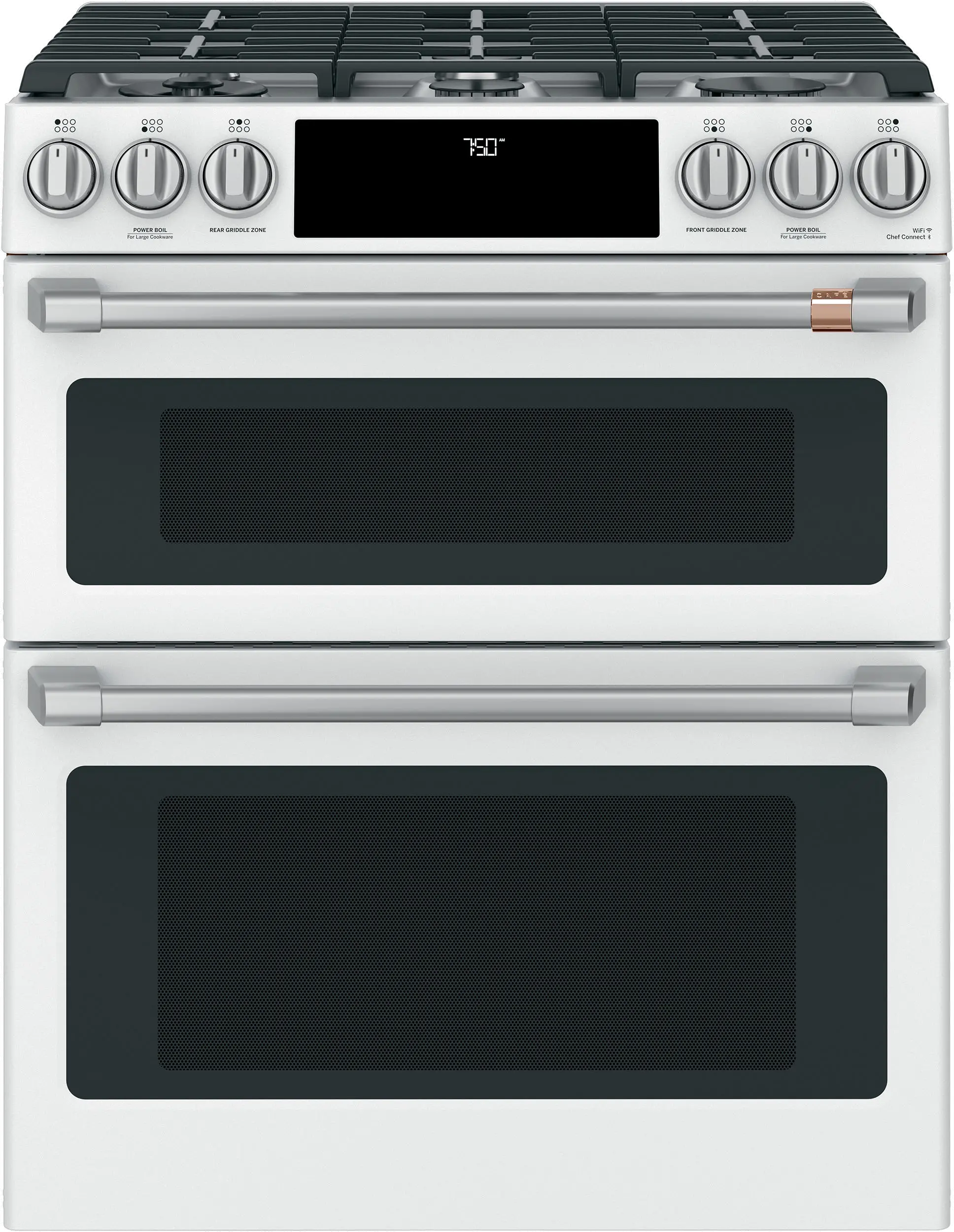 CXFCGHKPMSS Cafe Gas Range 2 Handle and 6 Knob Kit in Brushed Stainless Steel-4