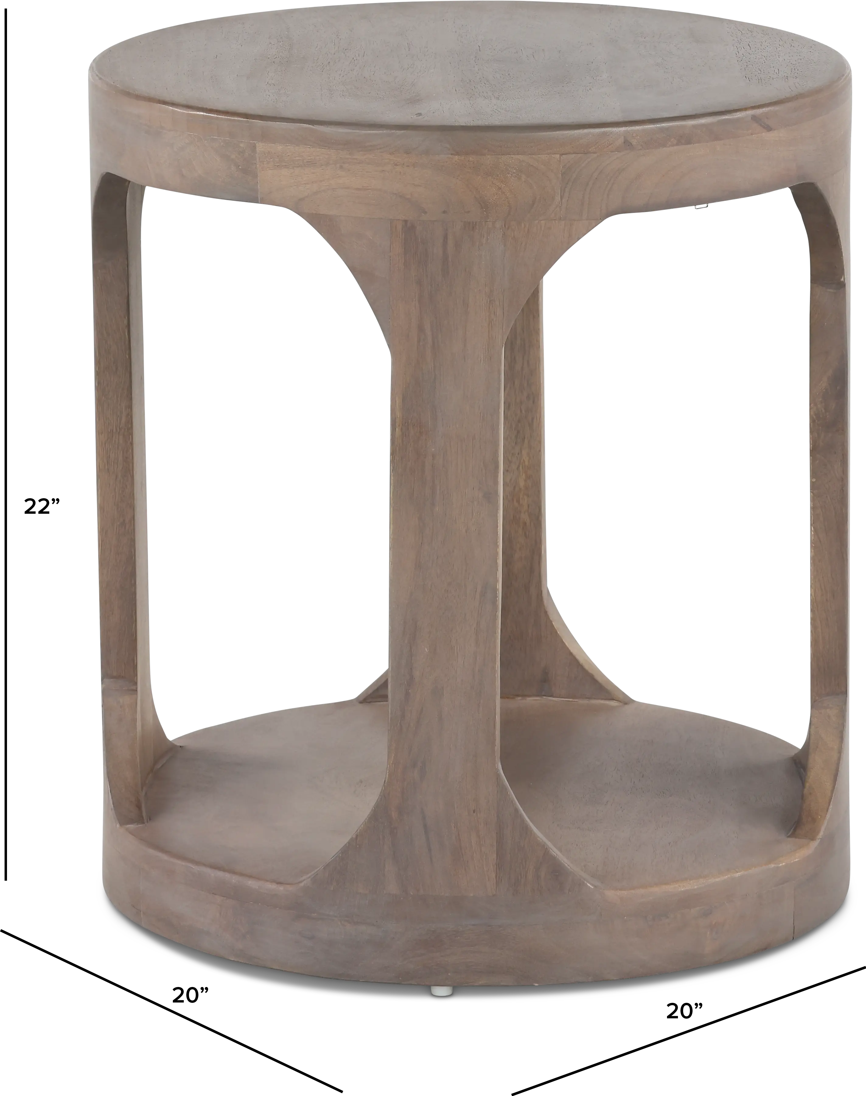 Mabel Brown End Table-2