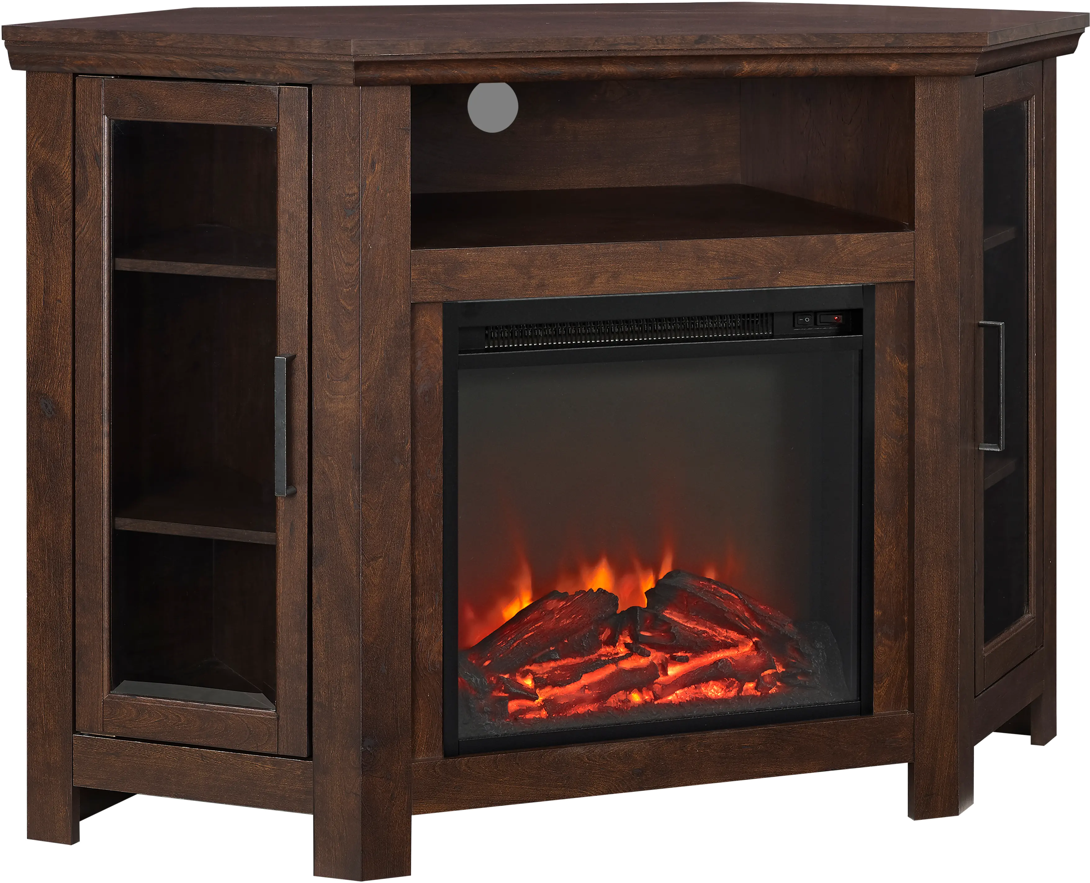 W48FPCRTB Corner 48 Inch Fireplace TV Stand - Walker Edison-3