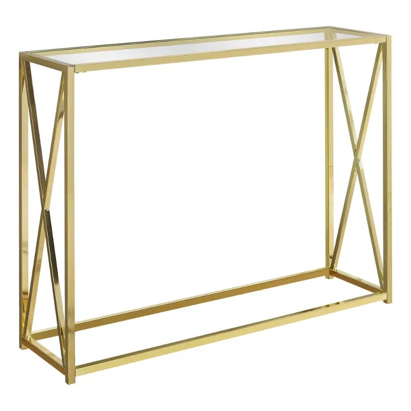Gold Console Table