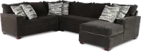 4PC/AUTUMN/STLG/OP3 Autumn Gray 4 Piece Sectional