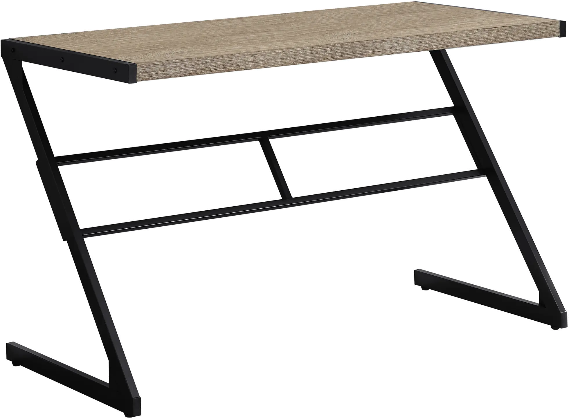 Taupe and Black Metal Writing Desk-1