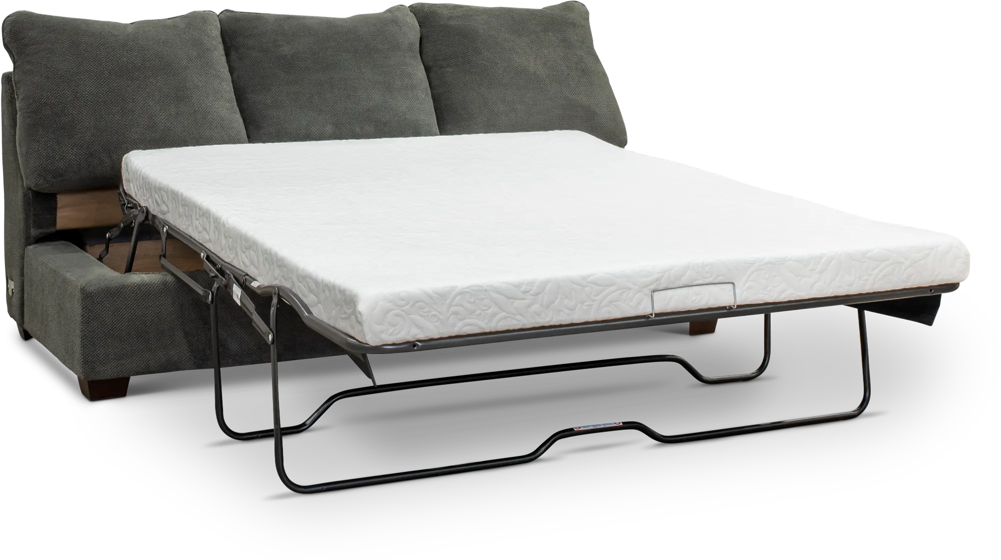 AUTAQSL Autumn Gray Armless Sofa Bed-3