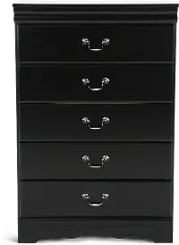 Huey Vineyard Black Chest of Drawers