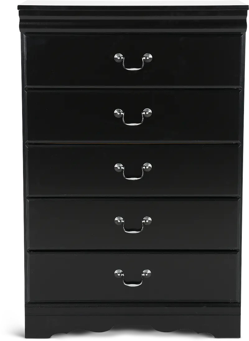 Huey Vineyard Black Chest of Drawers