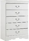 Anarasia White Chest of Drawers