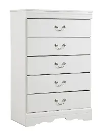 Anarasia White Chest of Drawers