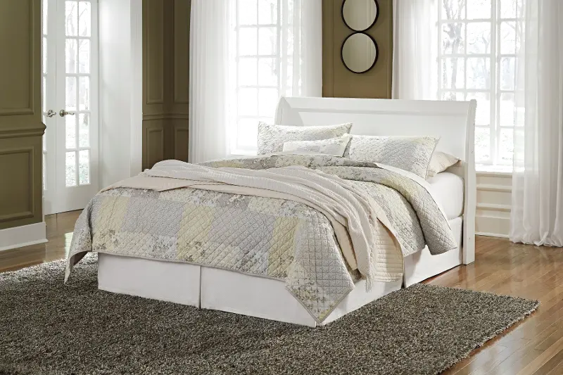 Anarasia White Full Sleigh Headboard