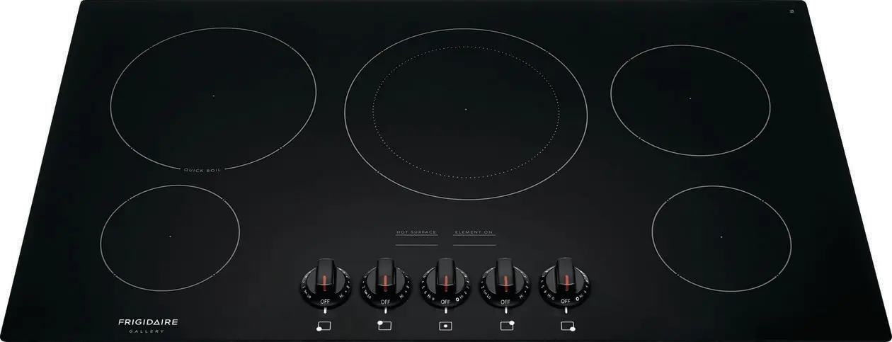 FGEC3648UB Frigidaire Gallery Electric Cooktop - 36 inch Black-1