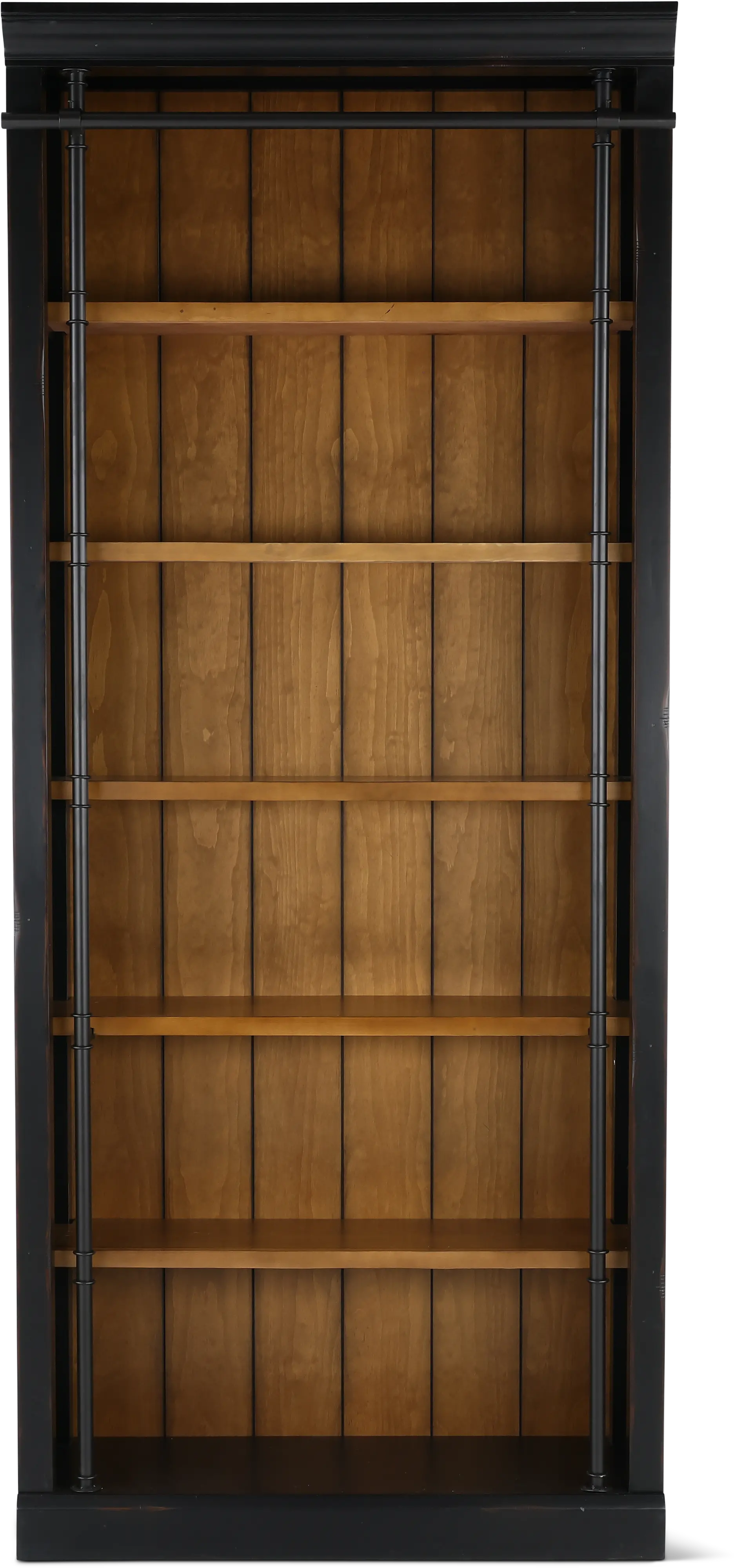 Toulouse Black and Brown Bookcase-1