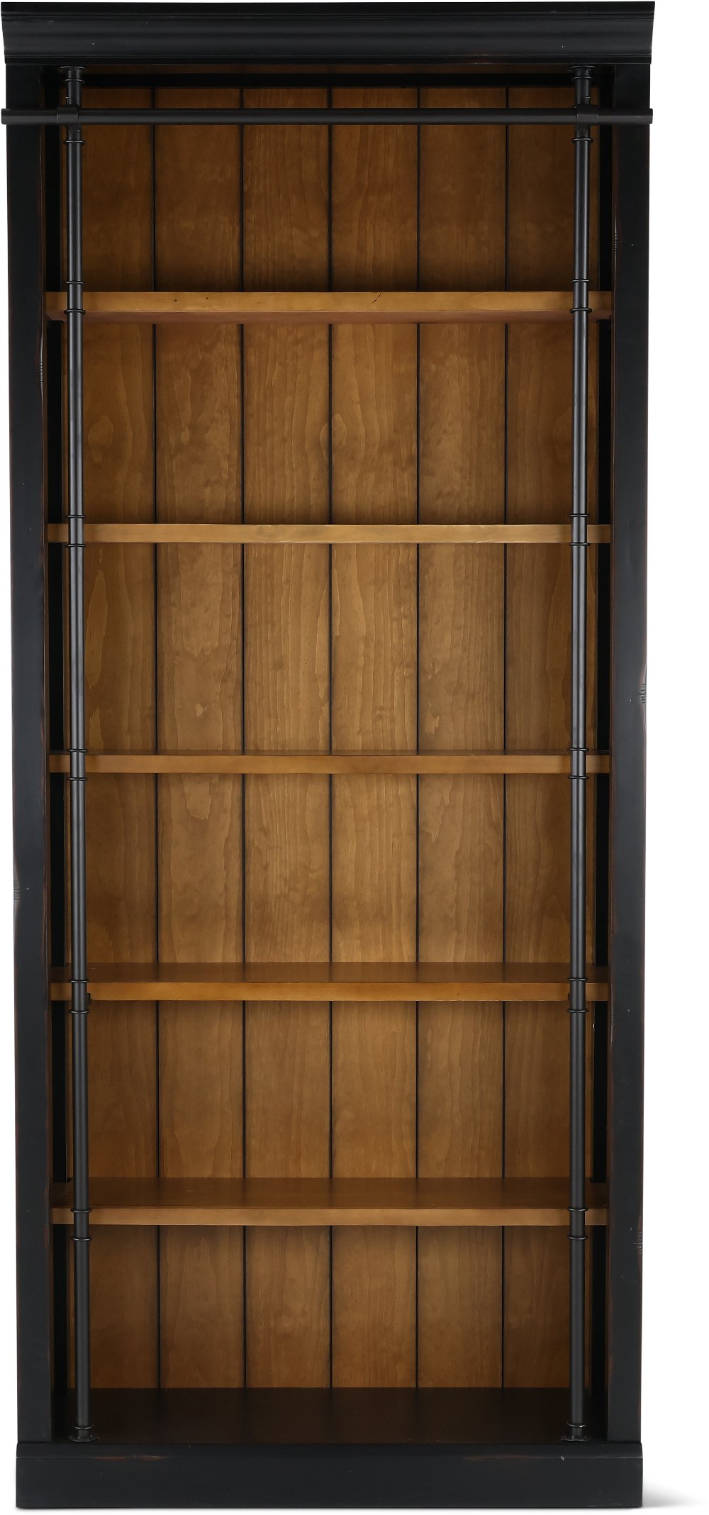 Toulouse Black and Brown Bookcase