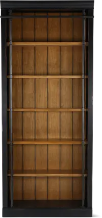 Toulouse Black and Brown Bookcase