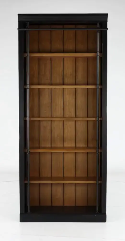 Toulouse Black and Brown Bookcase-5