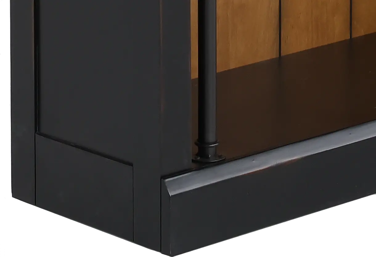 Toulouse Black and Brown Bookcase-8